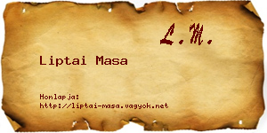 Liptai Masa névjegykártya